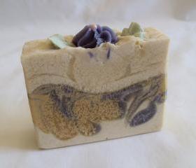 Passion Flower and Acai Berry with Shea Butter, Cocoa Butter Soap Slice / cold process